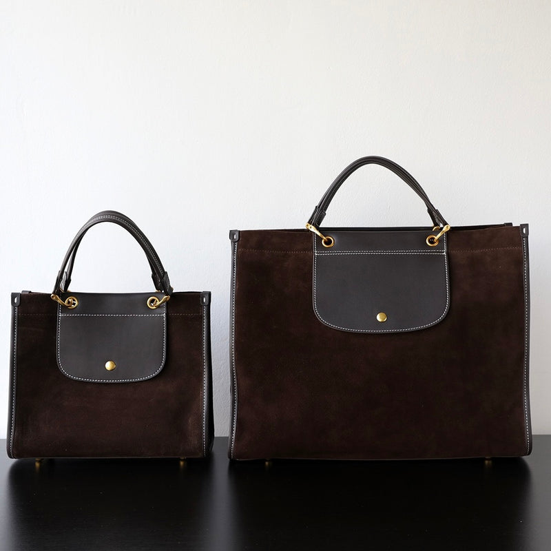 Nubuck Leather Briefcase｜SuedeTrek