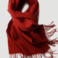 Red wool scarf 
