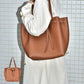 Full-grain leather bag | Structured tote bag |The tote