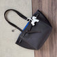 Full-grain leather bag | Structured tote bag |The tote