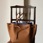 Full-grain leather bag | Structured tote bag |The tote