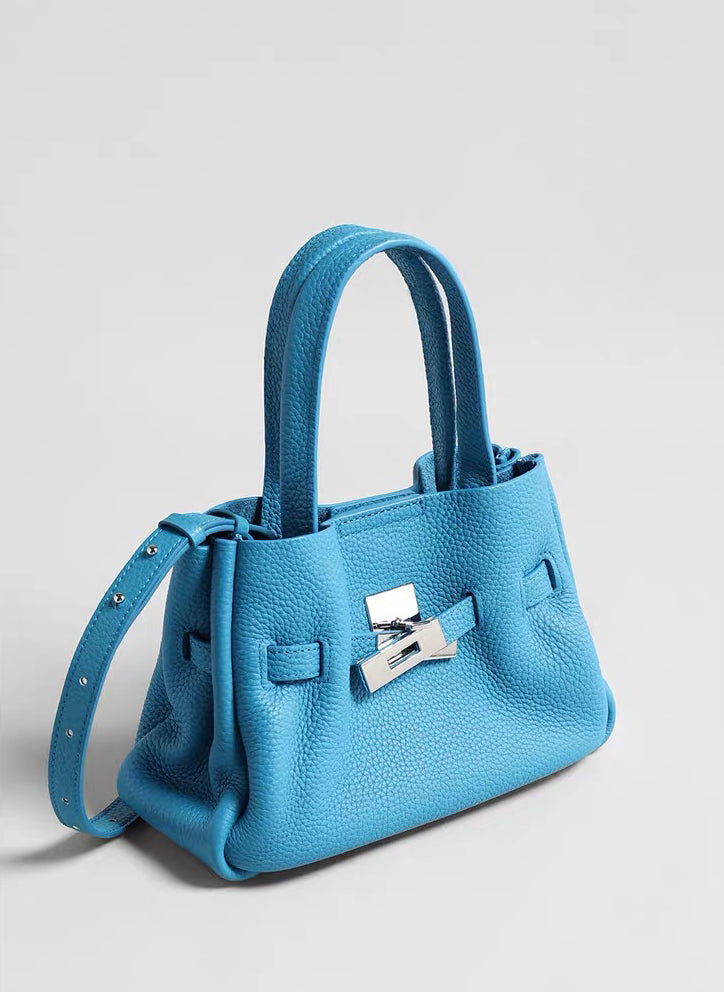 Full-Grain Leather Bag |  Crossbody Bag | Clouds 2#
