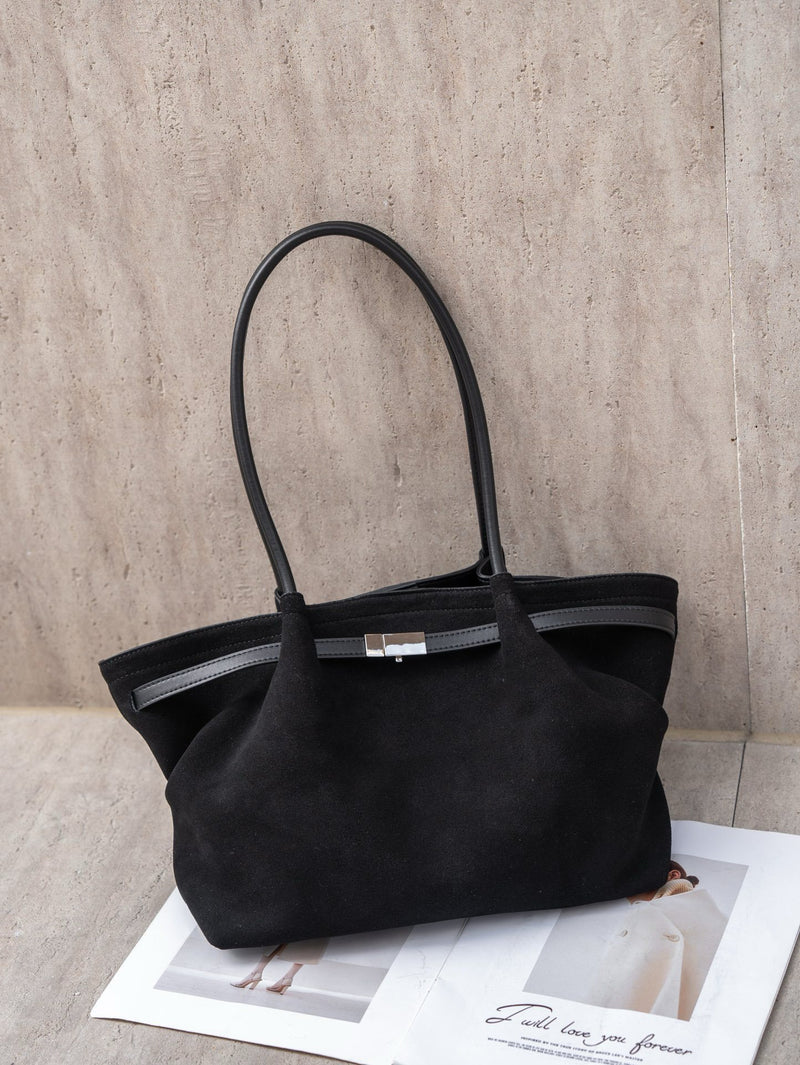 Nubuck Leather Tote Bag｜Mocha Tote