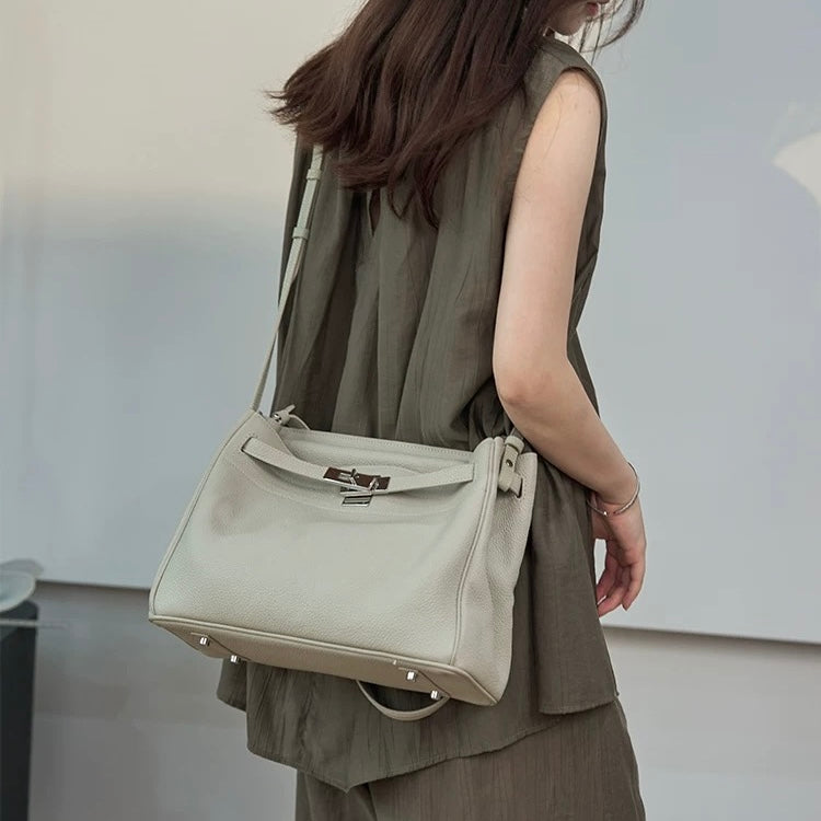 Full-grain Leather Bag | Tea