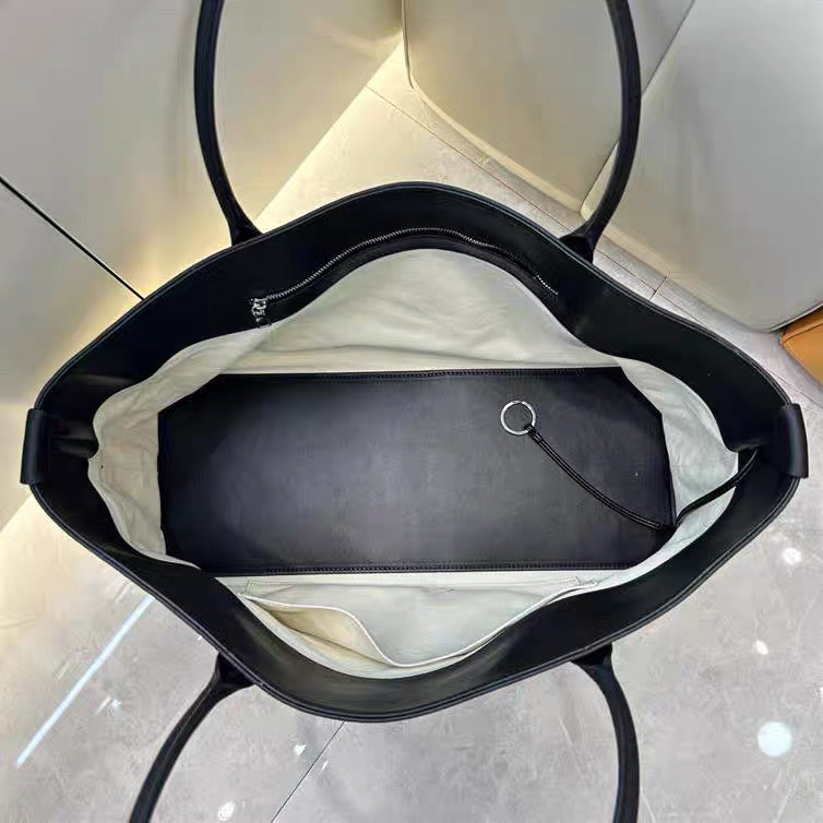 Full-Grain Leather and Canvas Bag | Maxi Carryall