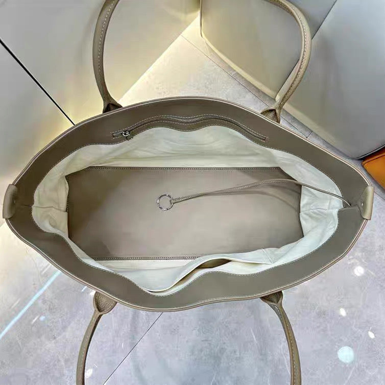 Full-Grain Leather and Canvas Bag | Maxi Carryall