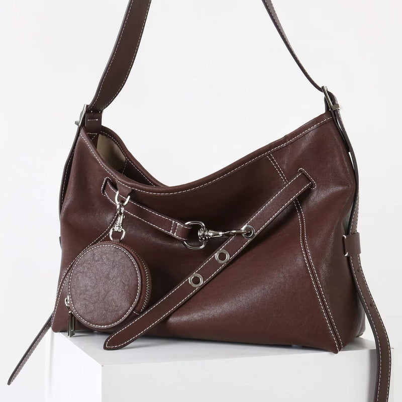 Top-Grain Leather Bag | Hobo 3#