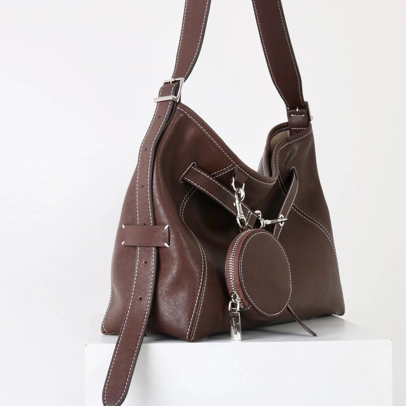 Top-Grain Leather Bag | Hobo 3#
