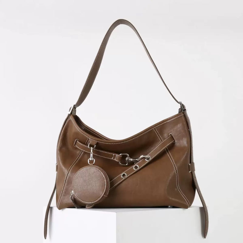 Top-Grain Leather Bag | Hobo 3#