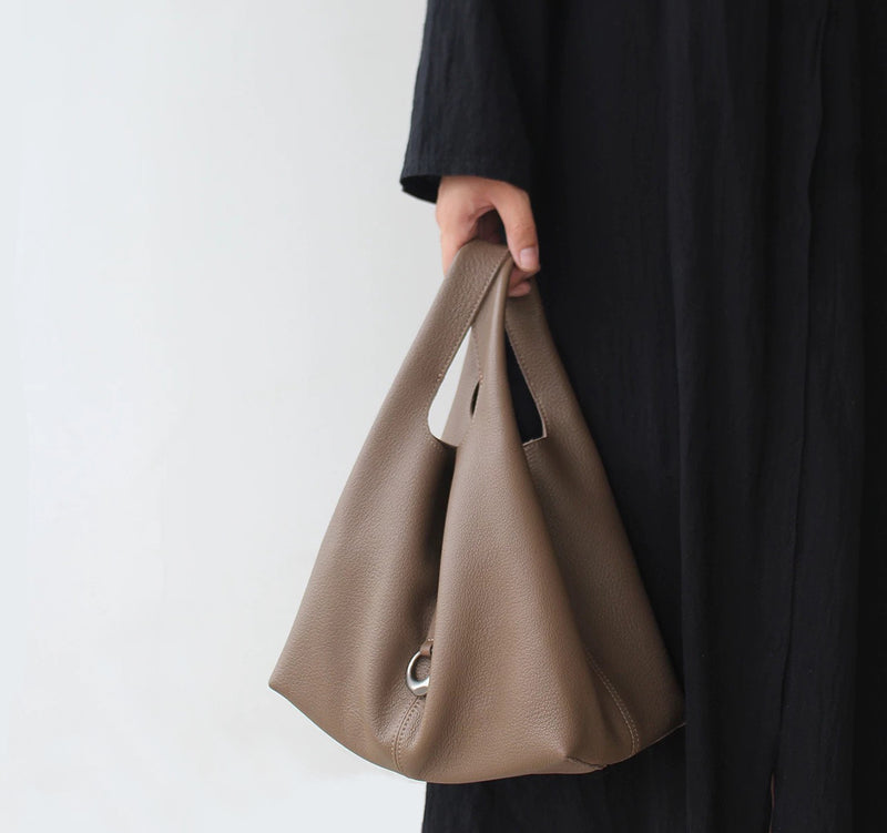 Full-Grain Lamb Leather Bag | Luna Ring
