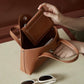 Full-Grain Leather Bag |  Togo Leather  | Crafted Carry