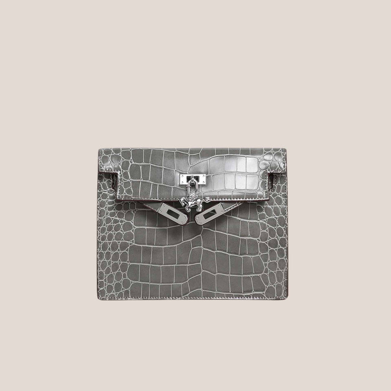 Urban light Series | Crocodile-Embossed Leather Mini Bag
