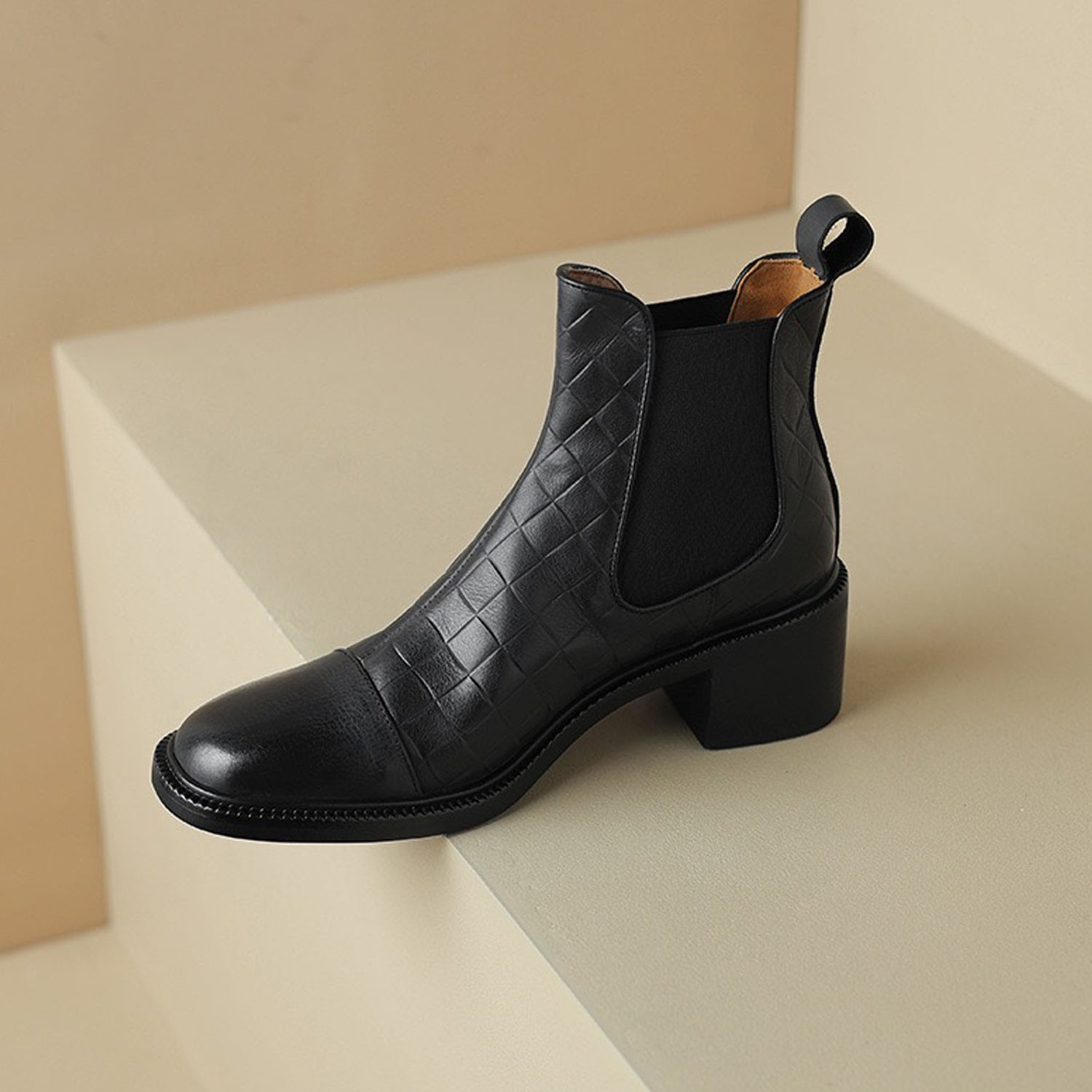 Leather boots