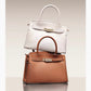 cowhide leather handbag