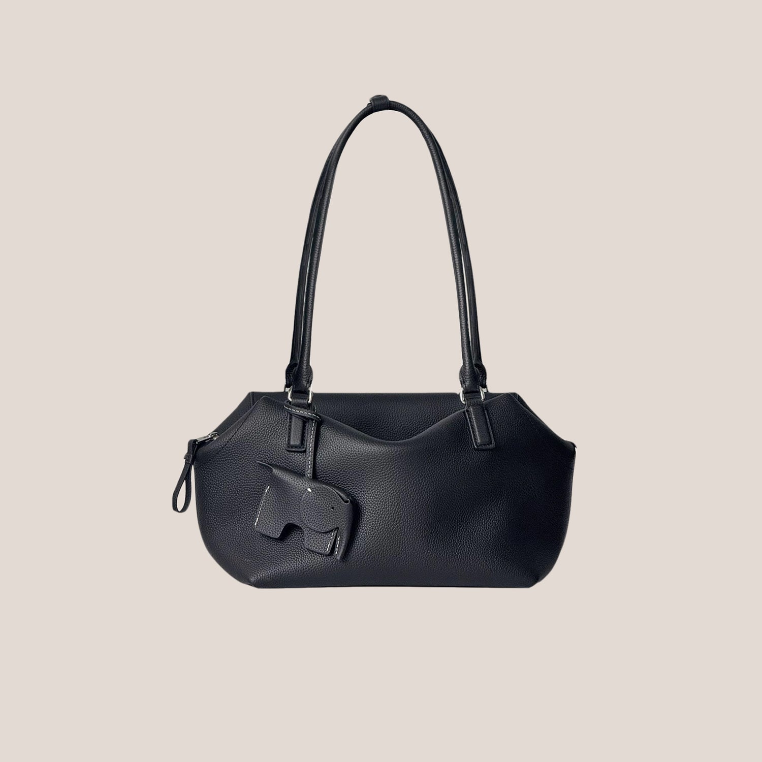 Full-Grain Leather Bag | Soft Square Tote