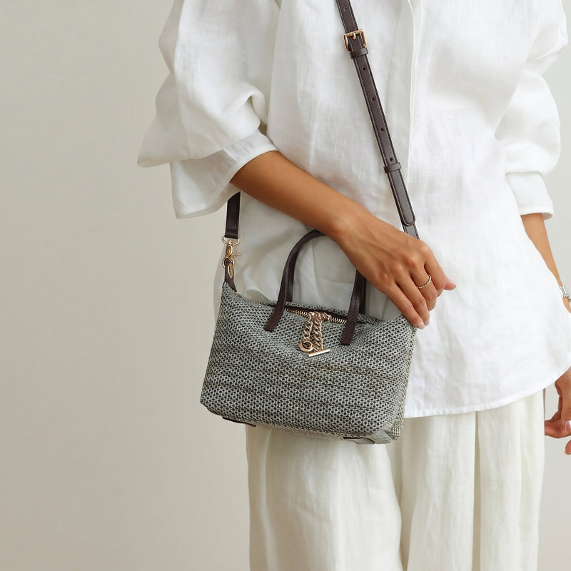 Flyknit Fabric and Full-Grain Leather Mini Bag | Breeze