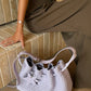 Full-Grain Leather and Satin-Finish Woven Nylon | Hira Air Bag