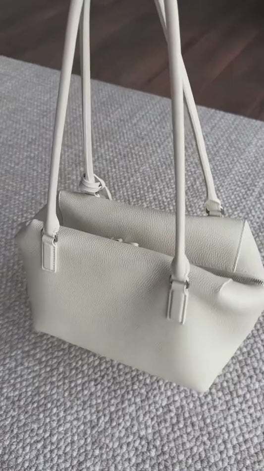 Soft Square Tote | Full-Grain Leather Bag