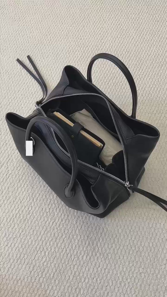 Full-Grain Leather Bag |  Monarch Tote