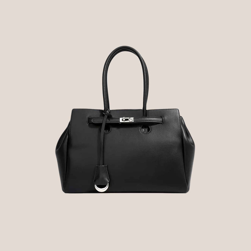 Split cowhide leather commuter tote bag | briefcase 5#