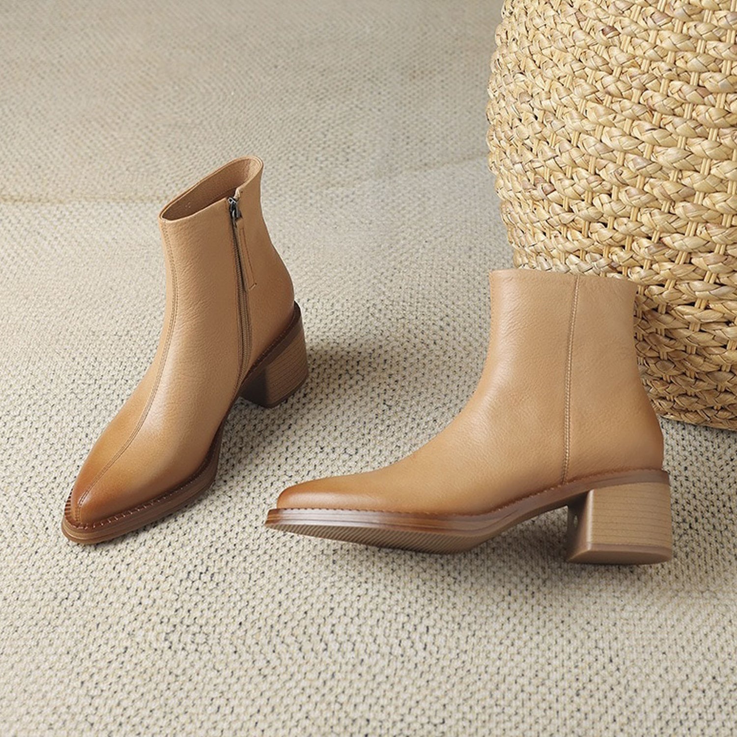 Leather shoes