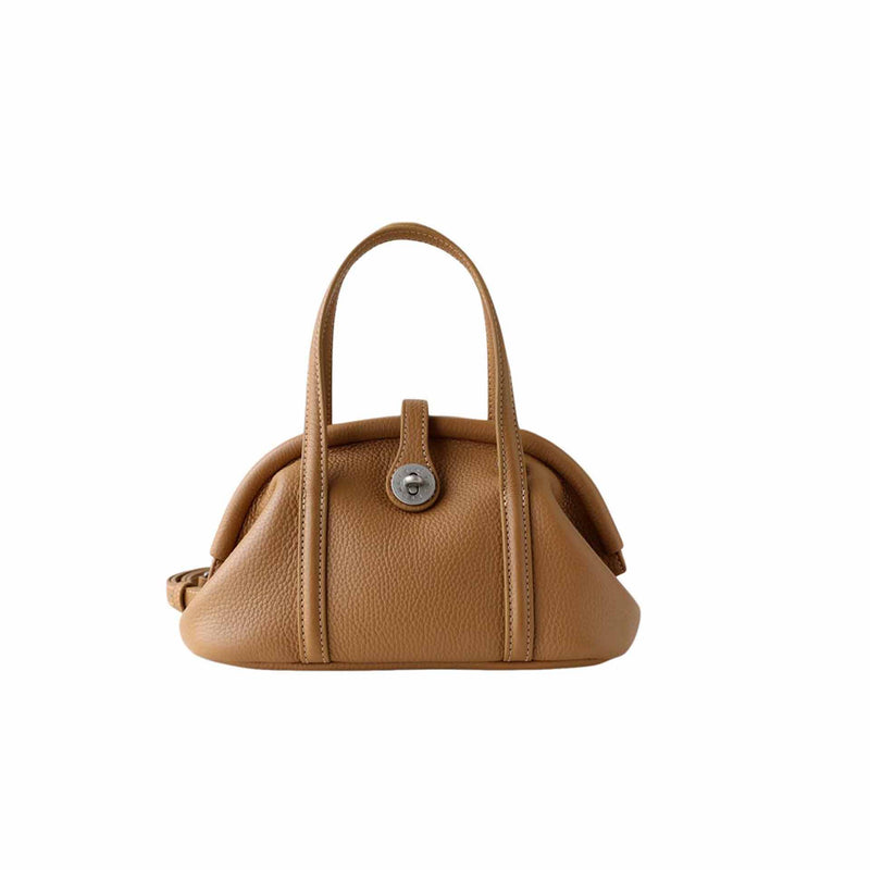 Full-Grain Leather Bag | Sea shell